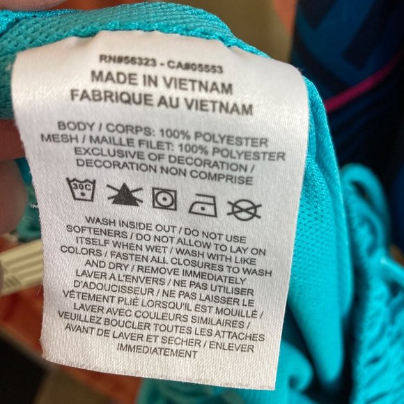 Nike Y2K Swim Trunks Mens Small Turquoise Liner inside Swoosh Spellout  Pockets - Picture 6 of 6